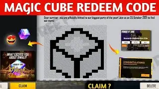 Free Fire Magic Cube Redeem Code 🤩 ? | FF New Redeem Code Today | Free Fire Redeem Code 20 October