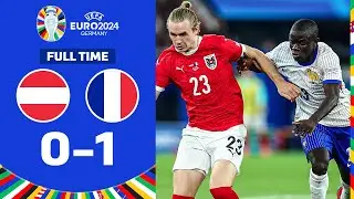 AUSTRIA 0 - 1 FRANCE | Group Stage - UEFA EURO 2024 MATCH HIGHLIGHTS ❎ RESULTS ✅