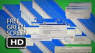 Free Green Screen - Windows XP Error + Blue Screen