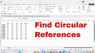 The Quickest and Easiest Way to Find a Circular Reference in Microsoft Excel! #msexcel #howto #wow