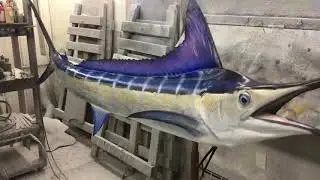 Striped Marlin Fish Mount Replica by Coast to Coast Fish Mounts