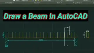 How to draw a beam in AutoCAD