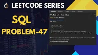 176. Second Highest Salary | SQL | LeetCode | #sql #programming #2025