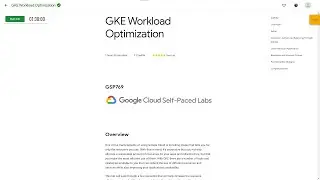 GSP769 GKE Workload Optimization | 👀 GCP 🔉 learning tour