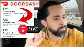 DoorDash Driver Lunch Livestream: Will we Keep 70% Acceptance Rate?