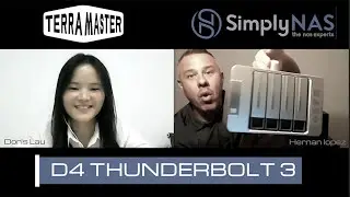 TerraMaster The D4 Thunderbolt™ 3 with Doris and Hernan talking Terramaster