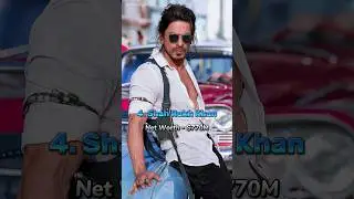 Top 10 Most Richest Actor's In The World 🤑😎 #shorts #richest #actor #thereeo #top #srk