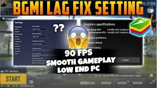 How To Fix Lag In BGMI PC | Bluestacks 5 Lag Fix Setting BGMI