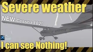 X-Plane 11 | Dangerous Landing in low Visibility | CT182T Skylane by Carenado