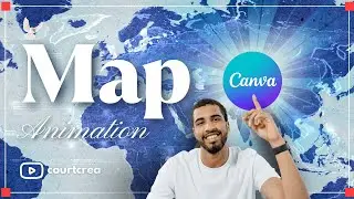 World Map Zoom Animation in Canva 🌍🗺️