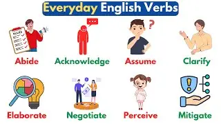 Everyday English Verbs With Examples | Daily Use English Words | Vocabulary In English
