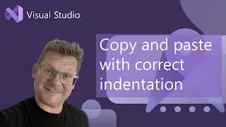 Copy and paste with correct indentation