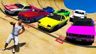 ЭКСТРЕМАЛЬНЫЙ КРАШ ТЕСТ Франклина на горе чилиад СУПЕР спуск - GTA V !