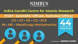 IGCAR Recruitment 2021 | Indira Gandhi Centre for Atomic Research Recruitment | Permanent Job 2021