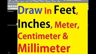 How to Draw a Line in Feet & Inches or Meter & mm By Using the Autocad Basic LINE Command - Tutorial