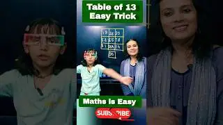 Easy Table Trick 🔥 | Table of 13 Easy Trick | Vedic Maths 
