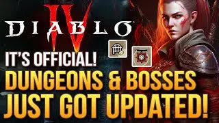 Diablo 4 - It's Official!  New Updates to Dungeons, Bosses and More! Big Tips When Upgrading!