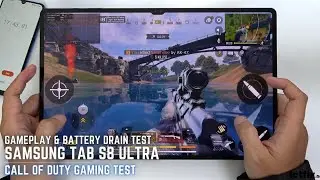 Samsung Tab S8 Ultra Call of Duty Mobile Gaming test | Snapdragon 8 Gen 1, 120Hz Display