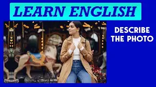 Learn English | Describing a Picture | Girl Waiting
