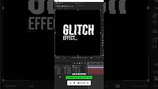 After Effect Tutorial ⚡ Glitch Text Animation 