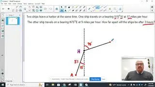 Law of Cosines: Two boats leave a harbor....