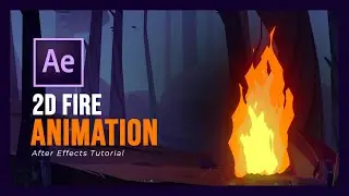 2D Cartoon Fire Animation - After Effects Tutorial [NO PLUGIN]