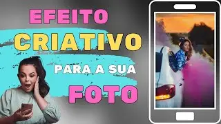 FOTOS mais CRIATIVAS, EFEITO barato e fácil de usar! FUMAÇA COLORIDA!