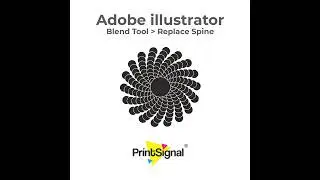 Graphic Design Tutorial | Adobe illustrator Blend Tool Replace Spine Learn Vector Create 