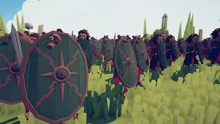 Massive 400 Man Roman Barbarian Battle! | Totally Accurate Battle Simulator (TABS)