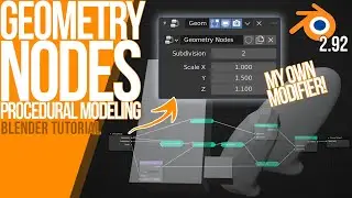 Geometry Nodes - Basic Nodes | Blender 2.92 ALPHA | Tutorial