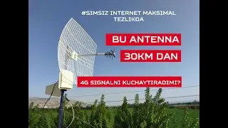 3G 4G Internet signali yaxshi chiqmaydigan joylarga LTE parabolik antenna Kroks KNA27 sinovi