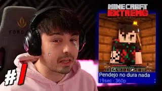 ¡MINECRAFT EXTREMO! ( solo me queda 1 vida) (hehe)