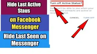 How To Hide Last Active Status on Facebook Messenger | Hide Last Seen on Messenger