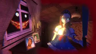 One Night With Kawaii - Full Gameplay (SHORT HORROR GAME)