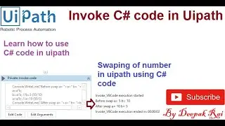 Invoke C# code in Uipath