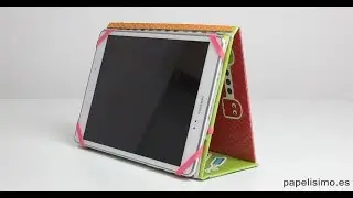 Cómo hacer funda para tablet con papel y cartón