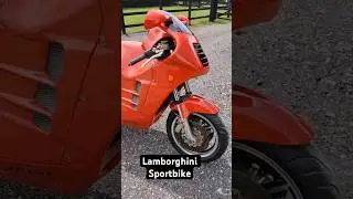 Спортбайк Lamborghini Design 90 з мотором Kawasaki 1000. Відео: Sussex Motorcycle Valet #lamborghini