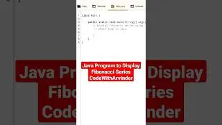 java program to display fibonacci series using while loop