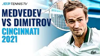 Brilliant Shots & Moments in Medvedev vs Dimitrov Battle | Cincinnati 2021 Highlights