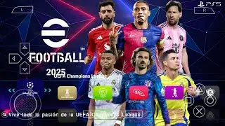 eFootball PES 2025 PPSSPP ORIGINAL ISO DOWNLOAD | PES 2025 PSP FULL KITS 25 & TRANSFERS 4K GRAPHICS