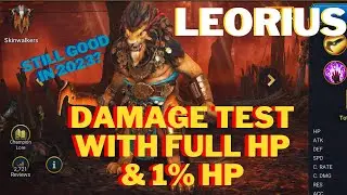 EPISODE #2 OF THE  DAMAGE TESTING SERIES: LEORIUS! Raid: Shadow Legend