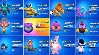 Brawl Stars: New Brawler EVE & All New Skin Unlock Animation | BioDome
