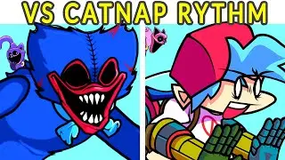 Friday Night Funkin' - BF VS Catnap Beast & Nightmare Huggy Wuggy ( FNF MOD ) ( Poppy Playtime 3 )