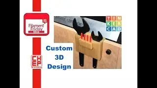 Custom 3D Design using Tinkercad for Sienci Mill One Tool Holder