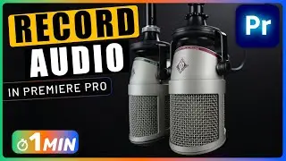 How to RECORD AUDIO in Premiere Pro