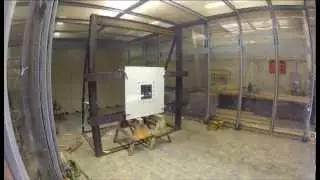 Valley Storm Shelters Window Option EF5 Tornado Debris Impact Test