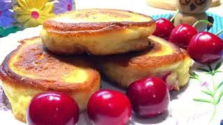 Вкусные ОЛАДЬИ с ВИШНЕЙ!