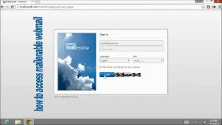How to access mailenable webmail