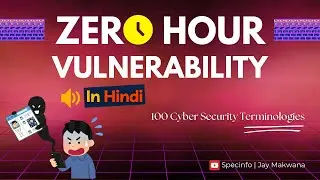 Zero Hour Vulnerability | All you need to know | 100 Cyber Security Terminologies in Hindi