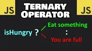 JavaScript TERNARY OPERATOR in 6 minutes!  ❓